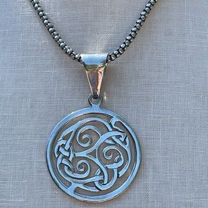 Silpada sterling silver large Celtic pendant